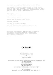 Octavia - Tragedia em 5 Actos