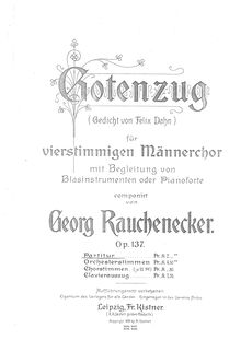 Partition complète, Gotenzug, Rauchenecker, Georg Wilhelm par Georg Wilhelm Rauchenecker