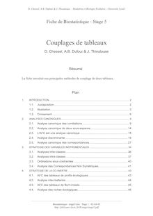 D Chessel A B Dufour J Thioulouse Biométrie et Biologie Evolutive Université Lyon1
