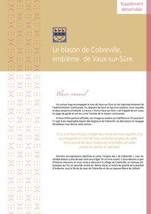 Le blason de  Cobreville, emblème de Vaux-sur-Sûre.