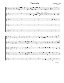 Partition Fantasia VdGS No.2 - partition complète (Tr Tr T B B), fantaisies pour 5 violes de gambe
