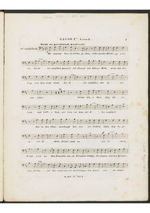 Partition Basso 1mo chœur I, Schlachtlied, D.912 (Op.151), Battle Song