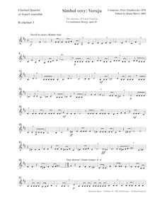 Partition B♭ clarinette 3 (alternate), Liturgy of St. John Chrysostom