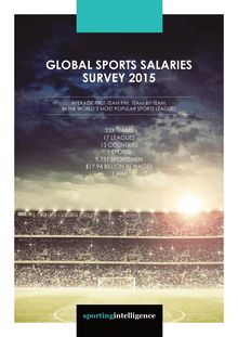 Etude mondiale sur les salaires dans le sport