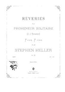 Partition complète, Rêveries du promeneur solitaire, E major, Heller, Stephen