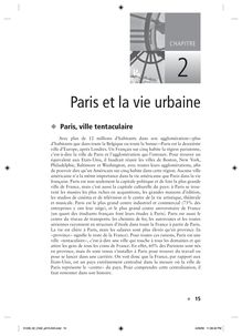 Paris et la vie urbaine