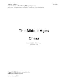 The Middle Ages China