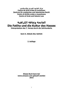 Die Fatiha und die Kultur des Hasses: Interpretation des 7. Verses durch die Jahrhunderte