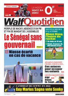 Walf Quotidien n°9117 - Du jeudi 18 août 2022