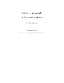 Voltaire s Candide : A Discussion Guide