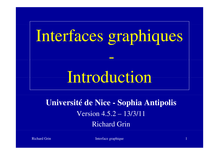 Introduction Université de Nice Sophia Antipolis