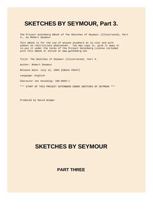 Sketches by Seymour — Volume 03