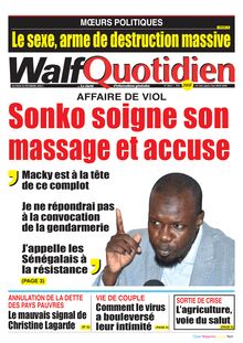 Walf  Quotidien n°8661 - du lundi 08 février 2021