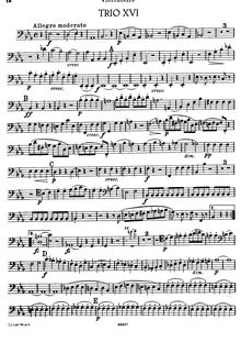 Partition de violoncelle, 3 Piano Trios, Hob.XV:11-13