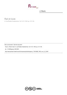 Rail et route - article ; n°2 ; vol.9, pg 121-139