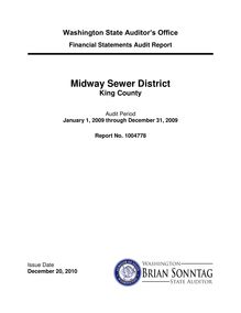 Financial Statements Audit Report Midway Sewer District King County