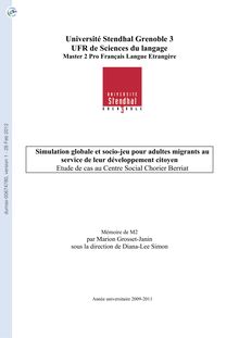 Université Stendhal Grenoble UFR de Sciences du langage