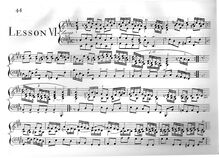 Partition complète, Lesson VI, Suite in E, E major, Gunn, Barnabas