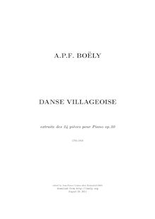 Partition complète, 24 Pièces pour Piano, Op.20, G major, Boëly, Alexandre-Pierre-François par Alexandre-Pierre-François Boëly