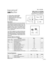 IRLR U120N HEXFET® Power MOSFET
