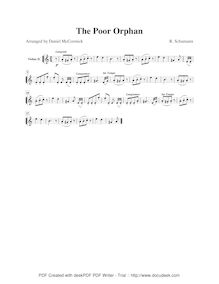 Partition violon II, Album für die Jugend, Album for the Young, Schumann, Robert par Robert Schumann