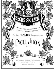 Partition complète, 6 Skizzen, Op.1, Juon, Paul