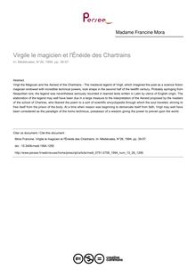Virgile le magicien et l Énéide des Chartrains - article ; n°26 ; vol.13, pg 39-57