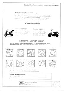 Education esthétique 2002 BEP - Techniques des métaux et matériaux de synthèse