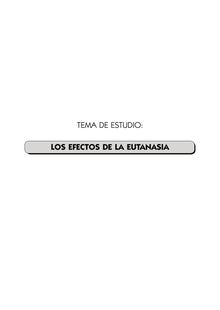 La Cuestión de la Eutanasia en España. Consecuencias Jurídicas. (Euthanasia in Spain. Juridical Consequences)