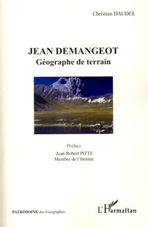 Jean Demangeot géographe de terrain