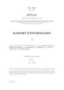 RAPPORT D INFORMATION