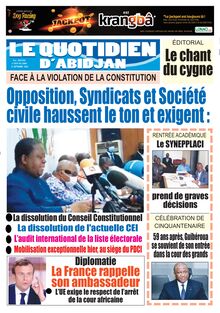 Le Quotidien d’Abidjan n°2930 - du lundi 21 septembre 2020