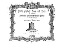 Partition Complete Book, Gellert s sacré Odes & chansons, Wq.195 (H.696)