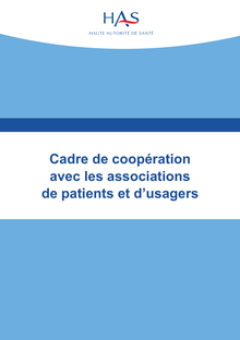 Cadre de coopération avec les associations de patients et d’usagers - Cadre de coopération avec les associations de patients et d’usagers