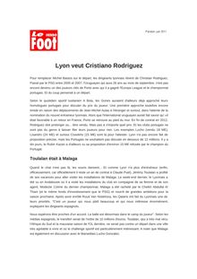 Lyon veut Cristiano Rodriguez