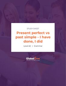 Present perfect vs past simple - I have done, I did
