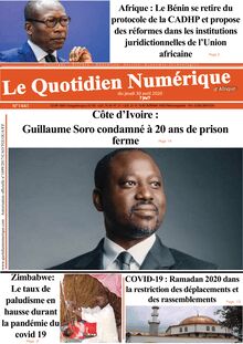 Le Quotidien Numérique d’Afrique n°1441 – Du jeudi 30 avril 2020