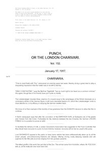 Punch, or the London Charivari, Volume 152, January 17, 1917
