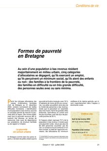 Formes de pauvreté en Bretagne (Octant n° 102) 