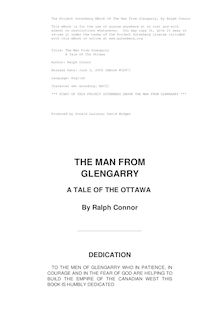 The Man from Glengarry; a tale of the Ottawa