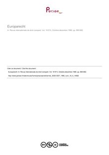 Europarecht - compte-rendu ; n°4 ; vol.18, pg 890-892