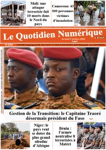 Le Quotidien Numérique d’Afrique n°2052 - du lundi 17 octobre 2022