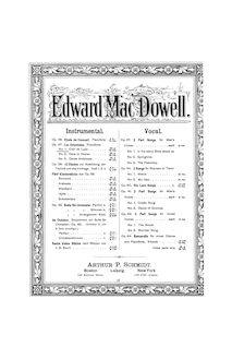 Partition complète, Les orientales, MacDowell, Edward