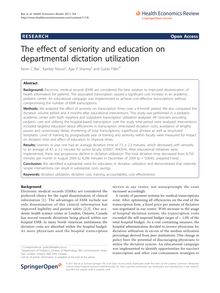 The effect of seniority and education on departmental dictation utilization