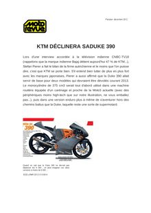 KTM DÉCLINERA SADUKE 390