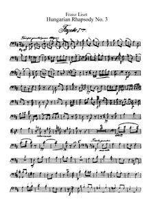 Partition basson 1, 2, Hungarian Rhapsody No.6, Tempo giusto, D♭ major