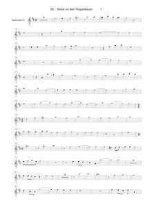 Partition Instrument 2 , partie [G2 clef], Geistliche Chor-Music, Op.11
