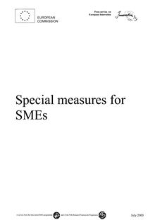 Special measures for SMEs