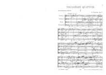 Partition complète, corde quatuor No.3, Струнный квартет № 3, D minor
