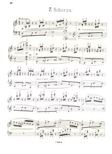 Partition , Scherzo, Skizzen, 20 kleine melodiöse Klavier-Stücke zu zwei Händen